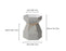 25 Windsor Porto Vases 19cm - Grey