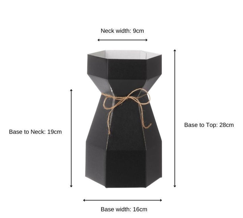 25 Windsor Porto Vases 28cm - Black