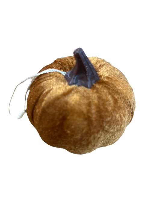 Velvet Pumpkin - Orange - 7cm