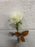 Shimmer Leaf Single Rose - Ivory (55cm Long)