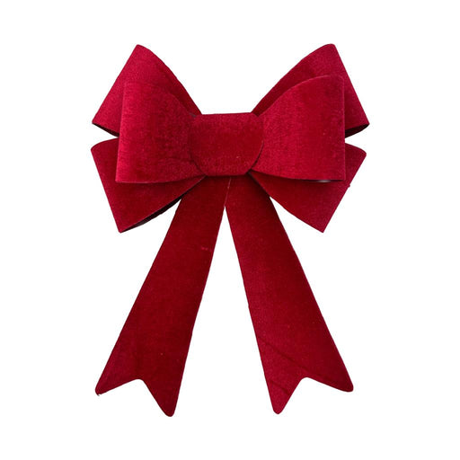 2 Layer Large Red Velour Bow 22 x 32cm