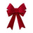 2 Layer Large Red Velour Bow 22 x 32cm