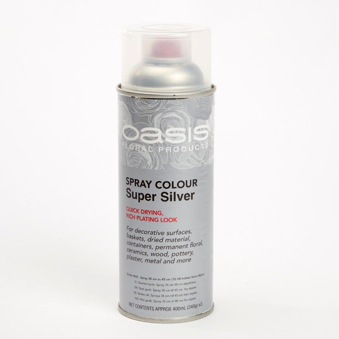 OASIS® Spray Paint Colours - Super Silver - 400ml