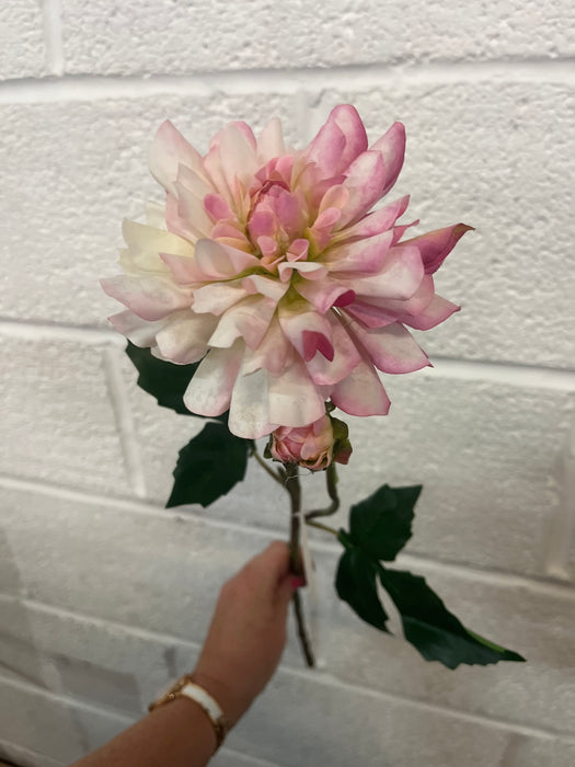 Pink dahlia stem 60cm