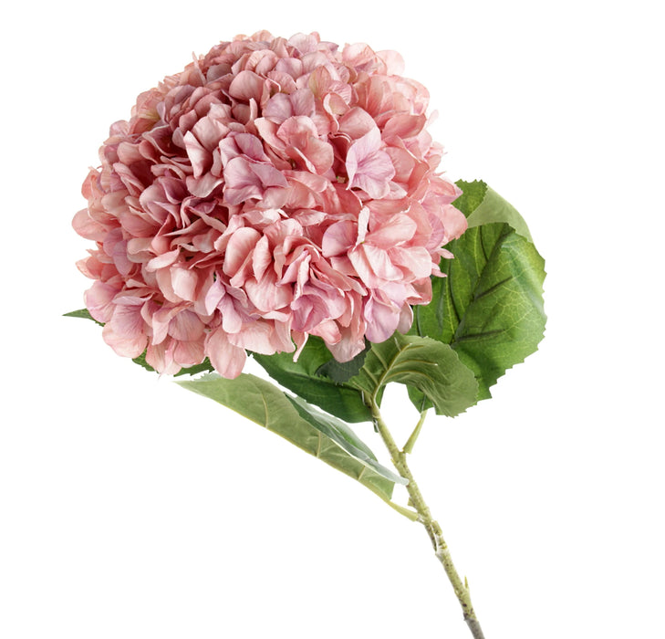 Large 30cm Diameter Single Hydrangea -  106cm Length - Pink