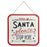 30 x 30cm Santa Please Stop Here Vintage Style Metal Sign