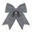 30 x 35cm Velvet Bow - Grey