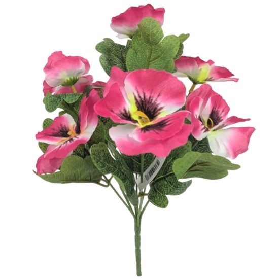 32cm Pansy Bush - Pink