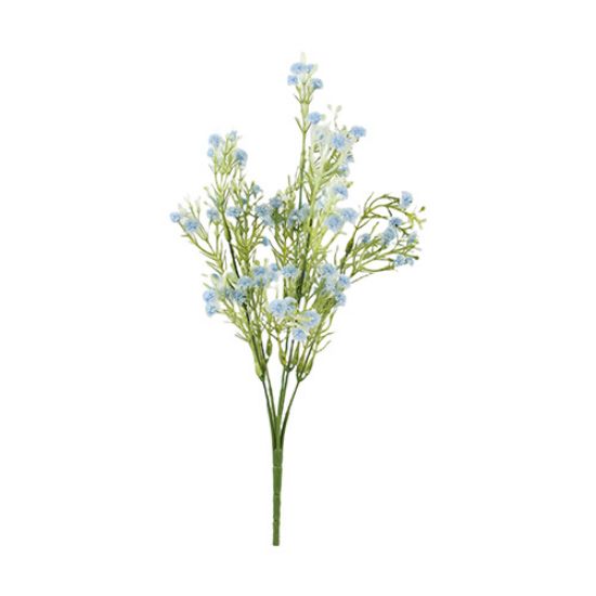 33cm Gypsophila Bush -  Baby Blue