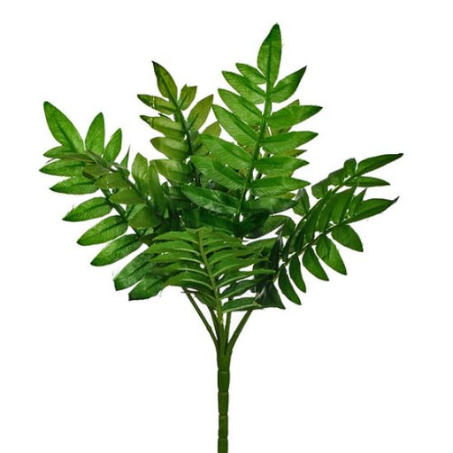 34cm Fern Bush Green