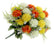 Pom Pom Dahlia Flower Bouquet - Orange, Yellow & Cream Mix - 24 heads
