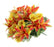 24 Head Rose & Lily Flower Bouquet - Yellow & Orange Mix