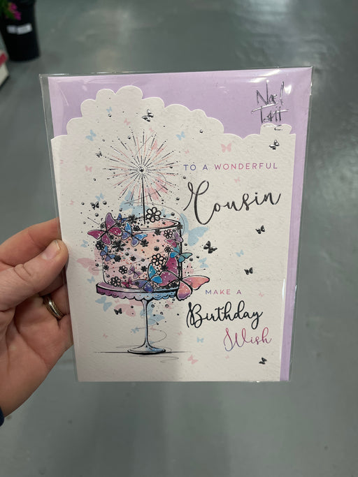 7x5" Card -  Happy Birthday Cousin