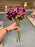 Dried look burgundy rose bundle