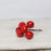 3cm Bells on wire x 6 - Red