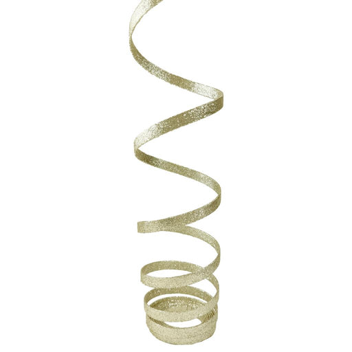 4.5m Glitter Spiral Deco - Champagne Gold