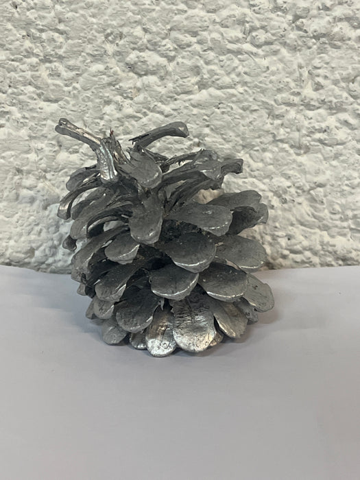 Single IMPERFERFECT Assorted Size Austriaca Silver Pine Cone