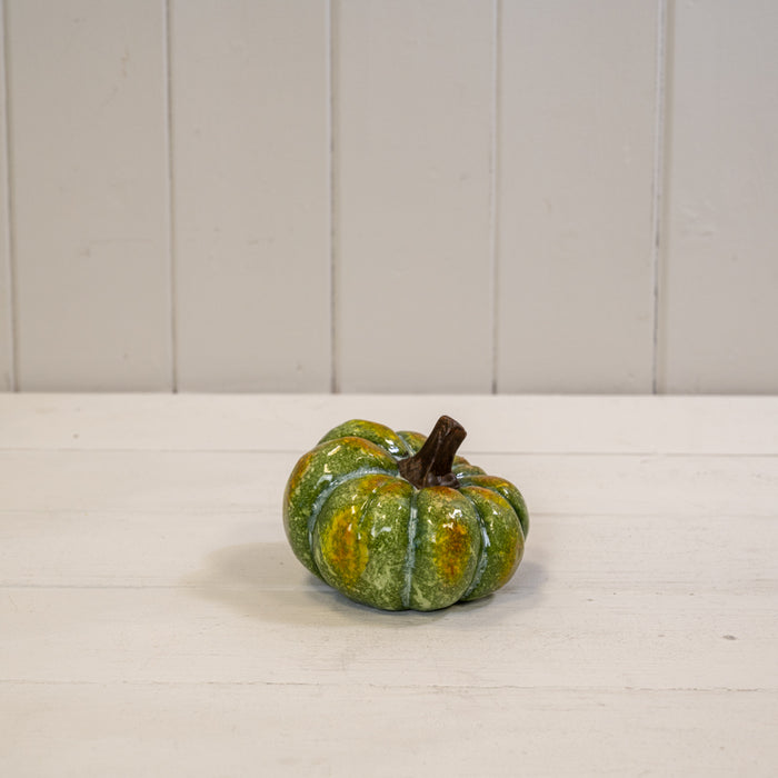 Wonky Vintage Style Pumpkin In Green