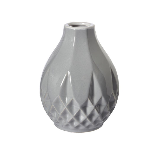 18.5 x 14.5cm Ceramic Pico Vase - Blue/Grey
