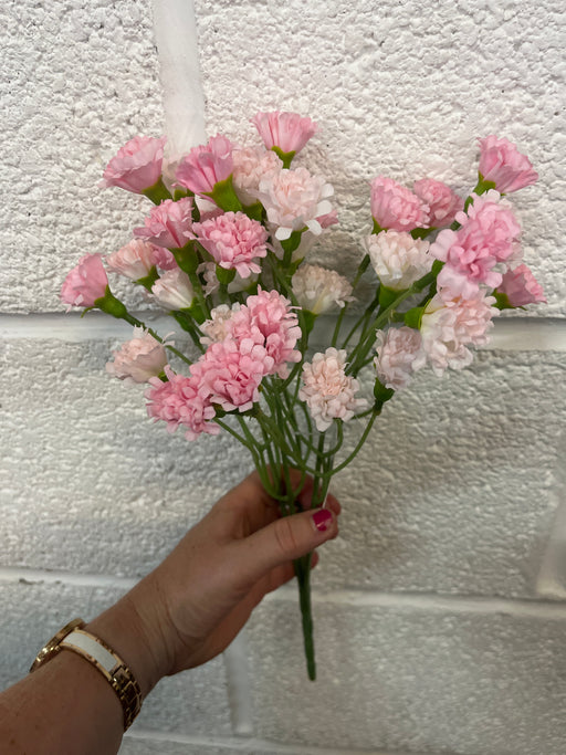 45cm two tone pink carnation bush