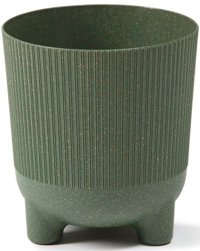 Aria ECO Wood Jumper Planter with Feet 14cm - Dark Green