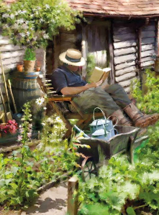 7x5inch Happy Birthday Card - Allotment Image