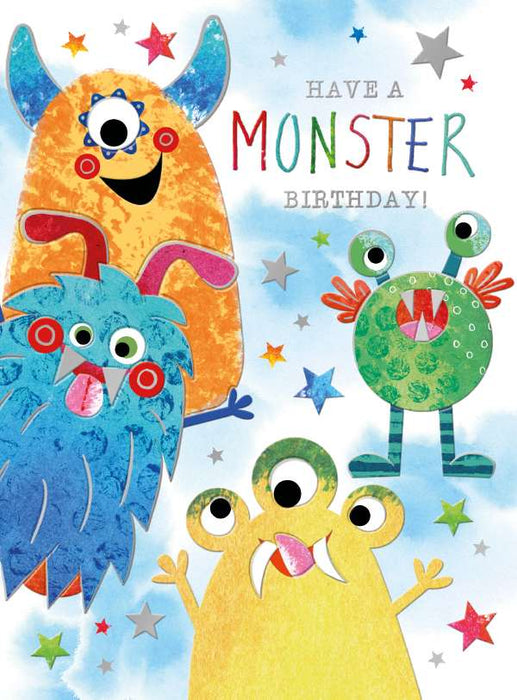 7x5 inch Card - Have a Monster Birthday