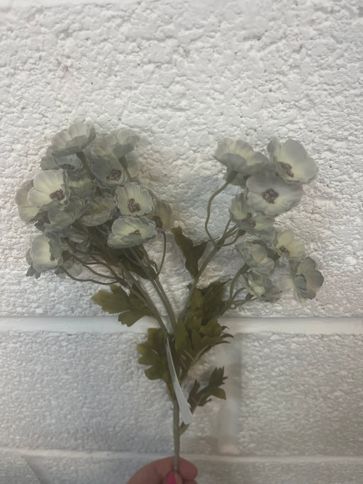Single stem vintage blue grey meadow flower 53cm