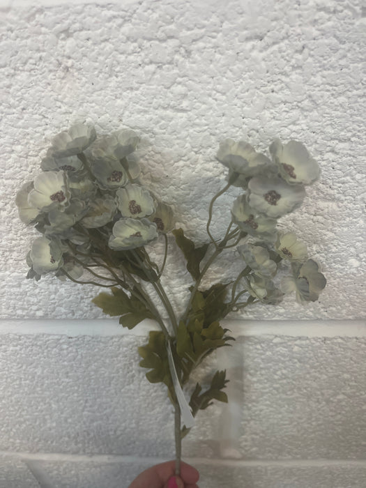 Single stem vintage blue grey meadow flower 53cm