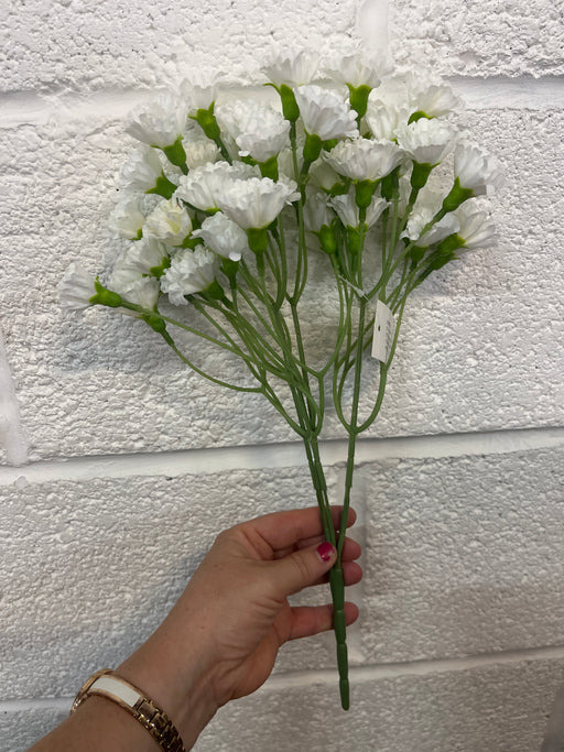 45cm white carnation buah