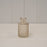 Smokey Brown Mini Geometric Glass Bottle - H9cm