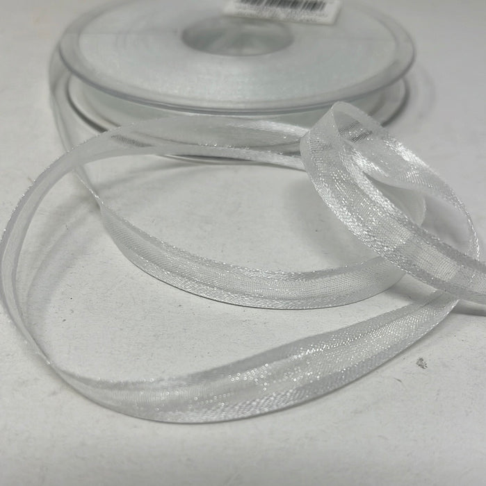 Blue Ice 10mm Satin Edge Organza x 25m