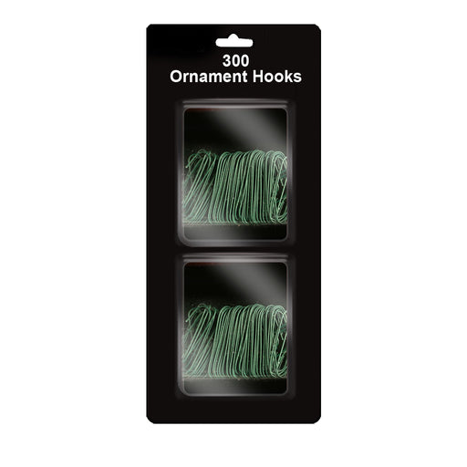 30 Green Ornament Hooks 