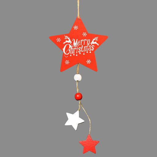 Merry Christmas Hanging Red Star