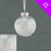 8cm Clear Lametta Iridescent Bauble