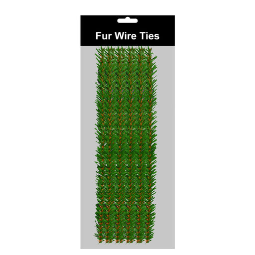 Pack of 10 Green Fir Wire Ties