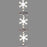 1.5m White Snowflake & Twig Winter Garland