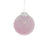 8cm Tinsel Iridescent Pink Bauble
