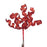 10cm Curly Glitter Pick - Red