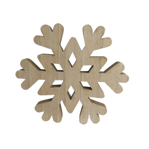 Chunky Wooden Snowflake - 20cm