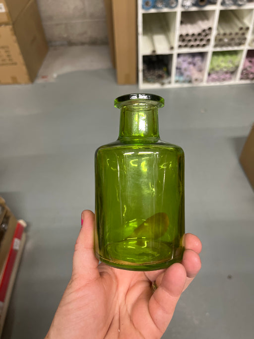 Emerald Green Glass Bottle x 11.8cm