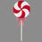 60cm Red & White Lolly