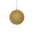 8cm Glitter Bauble - Gold