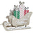 Wooden Snowy Merry Christmas Sleigh x 22cm Length