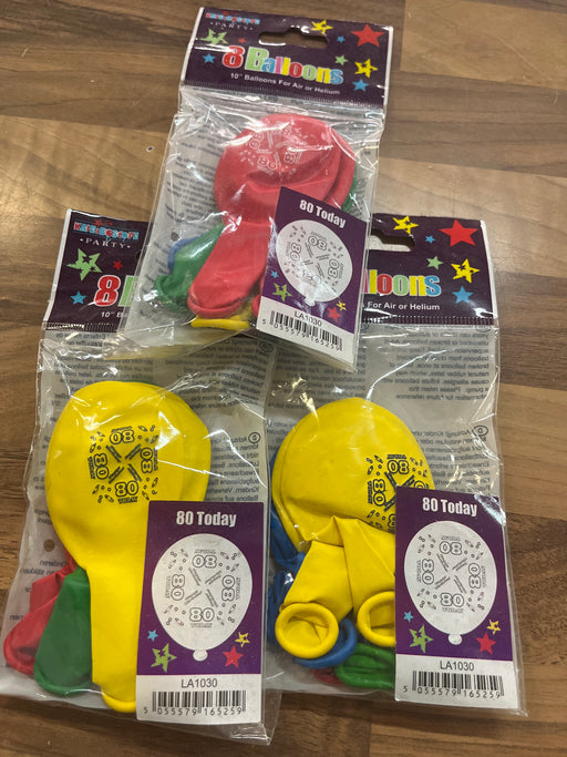 Joblot 24 latex balloons - 80 today
