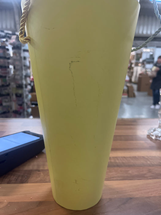 DAMAGED WITH MARKS Porto Cone Lined - Yellow (SEE PICTURES)