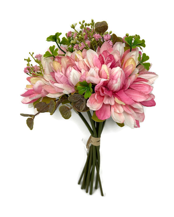 5 Head Dahlia Flower Bundle x Height 30cm - Pink