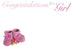 50  Florist Cards - Congratulations It's A Girl