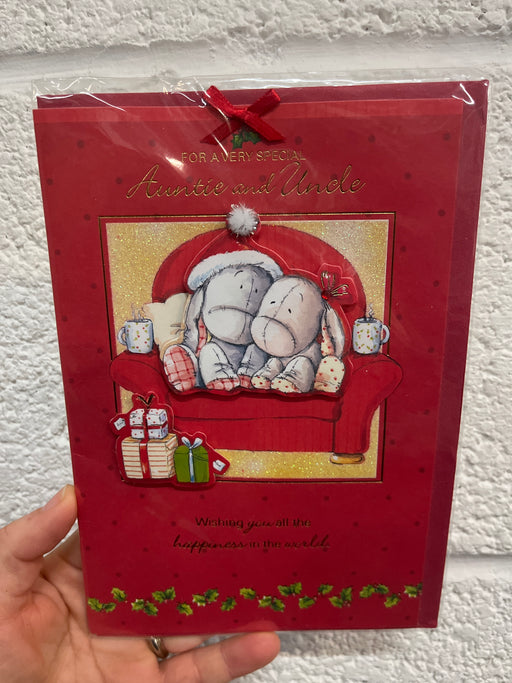 7x5" Christmas Card - Auntie & Uncle