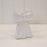White Ceramic Bow Vase x H16.5cm - Small